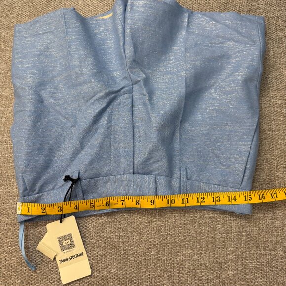 NWT Zadig & Voltaire Lin Sparkle Blazer and Short Set in blue, size 38 (8 US) - Picture 10 of 10